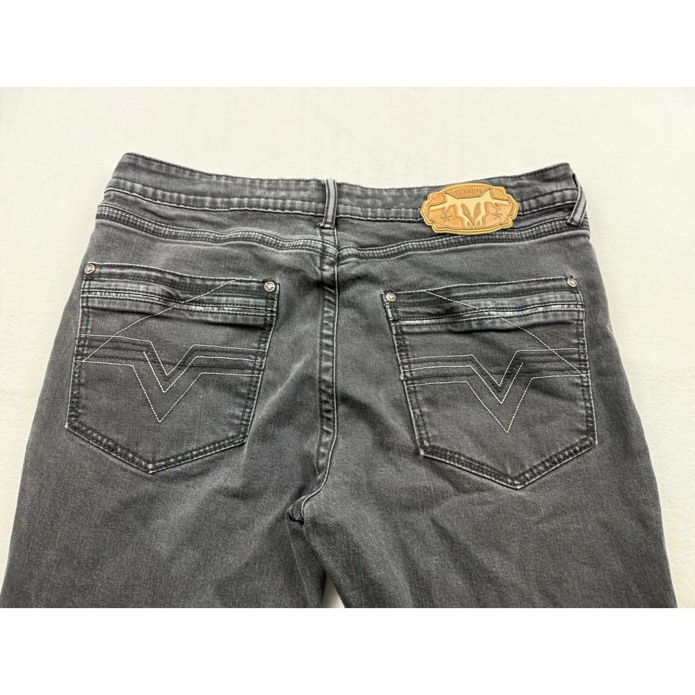 Platini Bootcut Black Jeans Men's 38x30